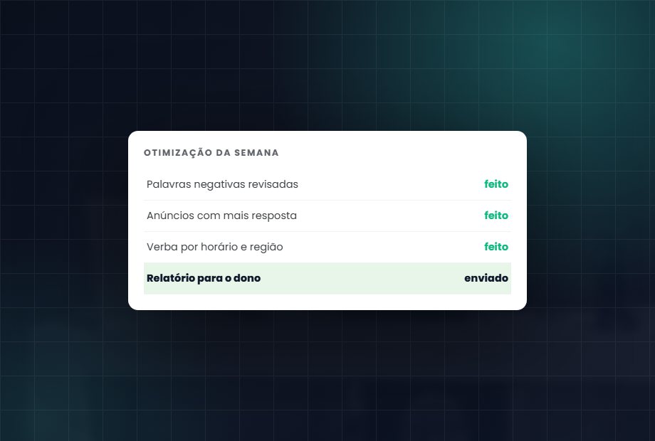 Checklist da otimização semanal