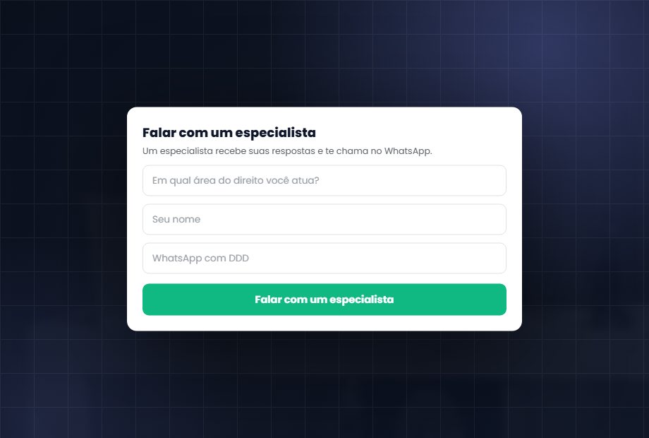 Sites e Landing Pages: Página que vira contato
